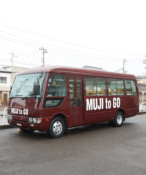 MUJI to-go, a repurposed tourist bus selling MUJI products to those living in the mountains