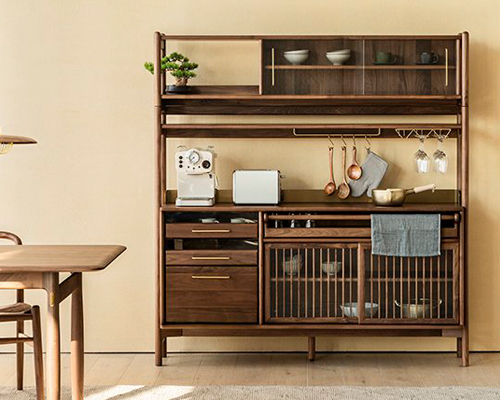 yen-hao, chu combines clean lines and solid wood to design the muzhi cupboard