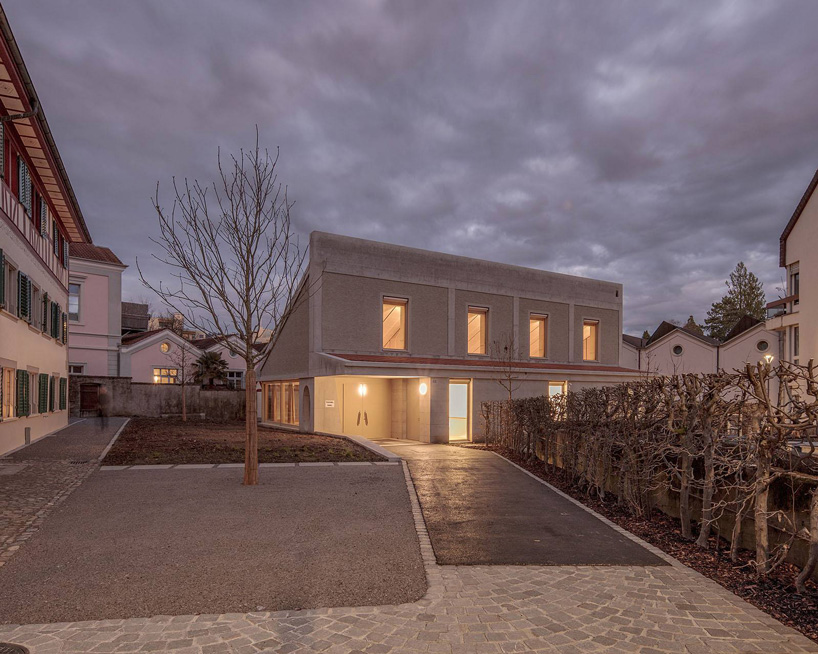 the parish hall approach from the outside
