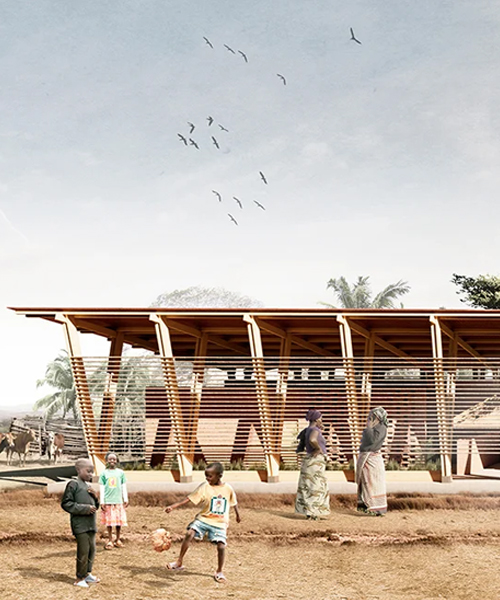 okuma studio combines local materials with modular design for house in tanzania