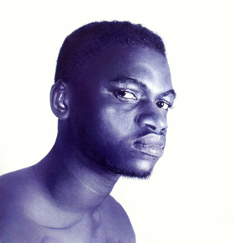 patrick onyekwere creates hyperrealistic portraits with ballpoint pens