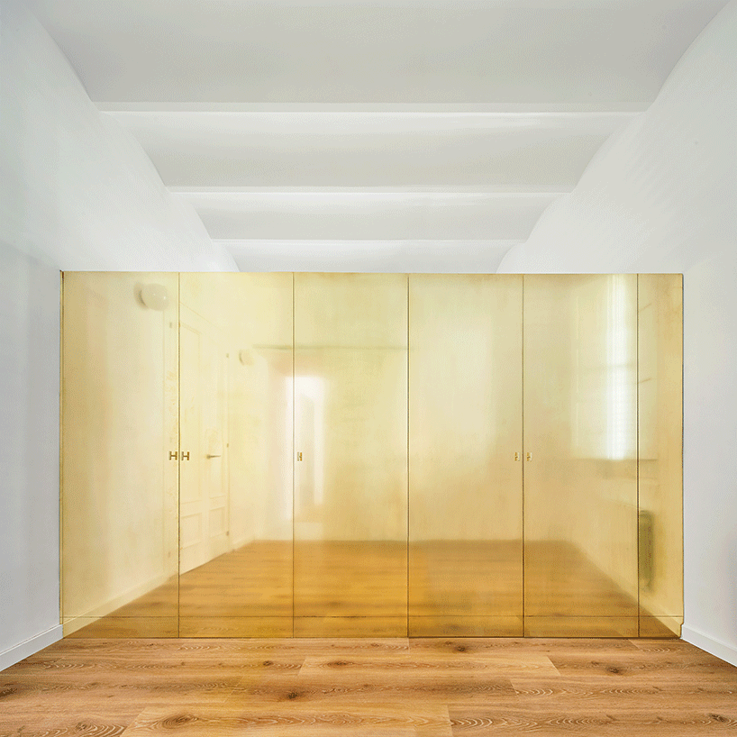 raúl sánchez places mysterious brass 'magic box' within family house in spain