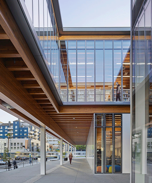 SOM designs library as the first-ever heavy timber building in the city of long beach