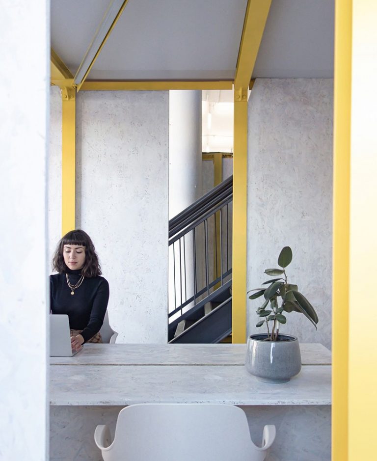 studio edwards inserts adaptive yellowframed work pods into sackville