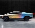 tesla cybertruck's steel body can be heated to spectrum of colors