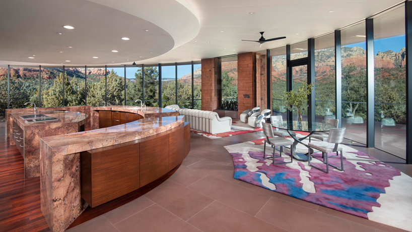 swaback's sedona moongate residence rises from the red rocks of arizona designboom