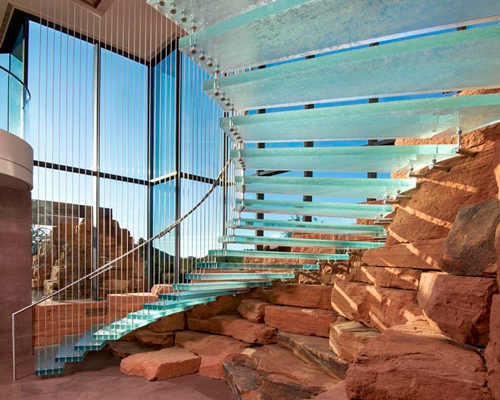 swaback's sedona moongate residence rises from the red rocks of arizona
