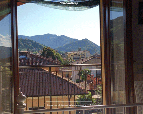 this website fills the wanderlust void by letting you look out a stranger's window