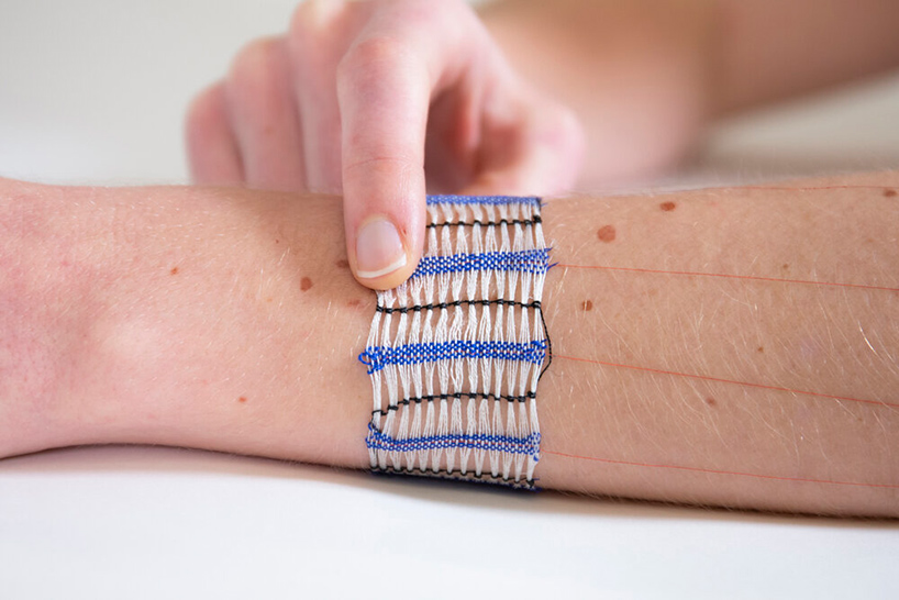 with hybrid body lab's 'wovenskin,' you can feel alerts directly on your skin