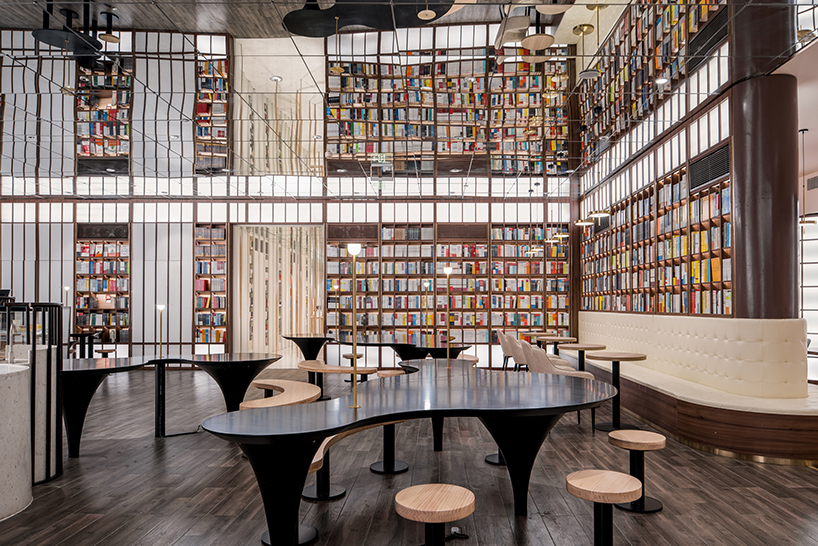contemporary moon gates connect x+living's zhongshuge bookstore in beijing