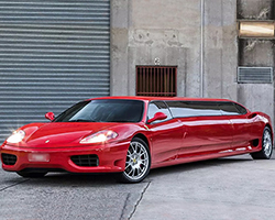 2003 ferrari 360 modena stretched into fastest limousine in the world