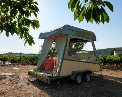 ERA architects transforms and mobilizes its pinea cabin as an eco-suite on wheels