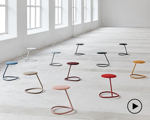 alexander rehn designs the ROCCA stool to encourage body movement