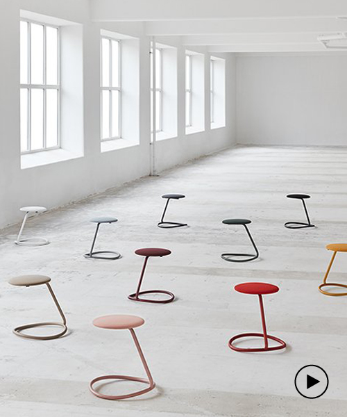 alexander rehn designs the ROCCA stool to encourage body movement