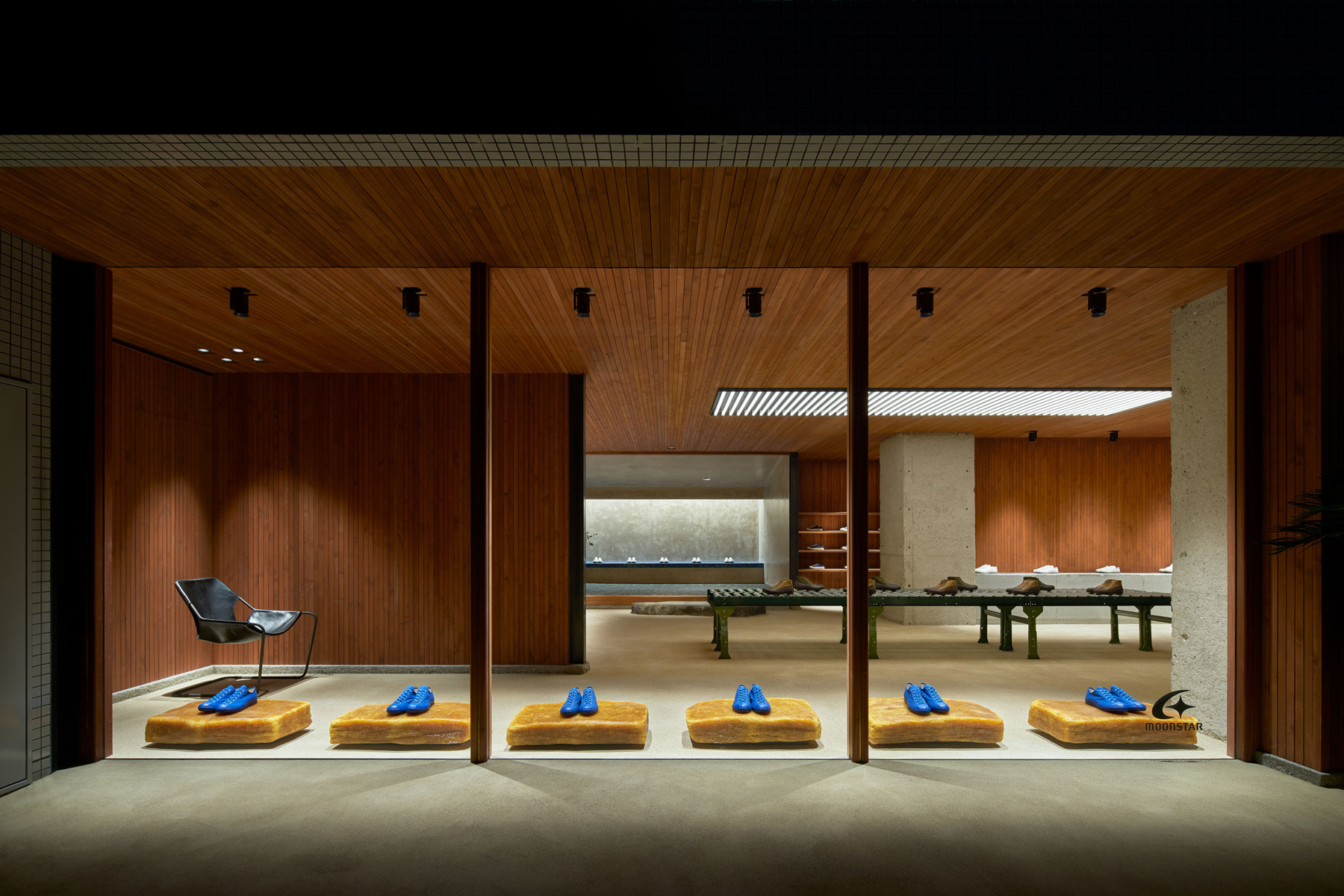 'also moonstar' flagship store by toru shimokawa celebrates japanese craftsmanship