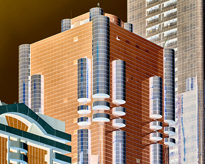 andrew prokos transforms UAE cityscapes into abstract, 'inverted' color fields