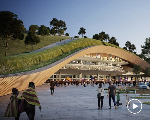 ON-A proposes to 're-nature' barcelona's camp nou stadium as 26-hectare city park