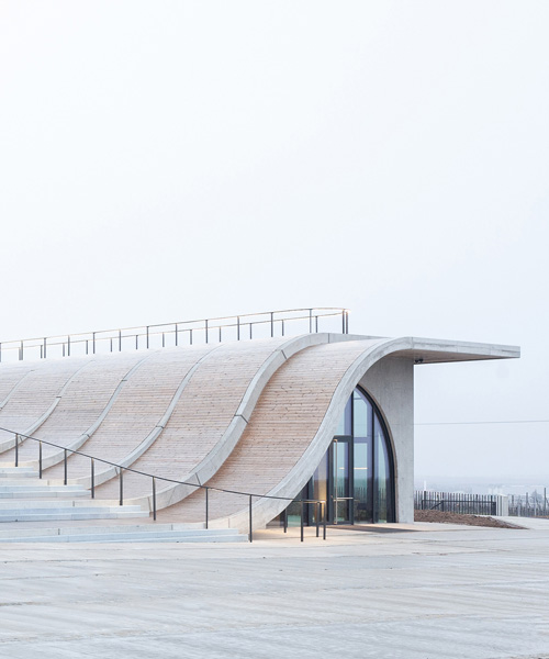 CHYBIK + KRISTOF completes lahofer winery in the czech republic with undulating roof