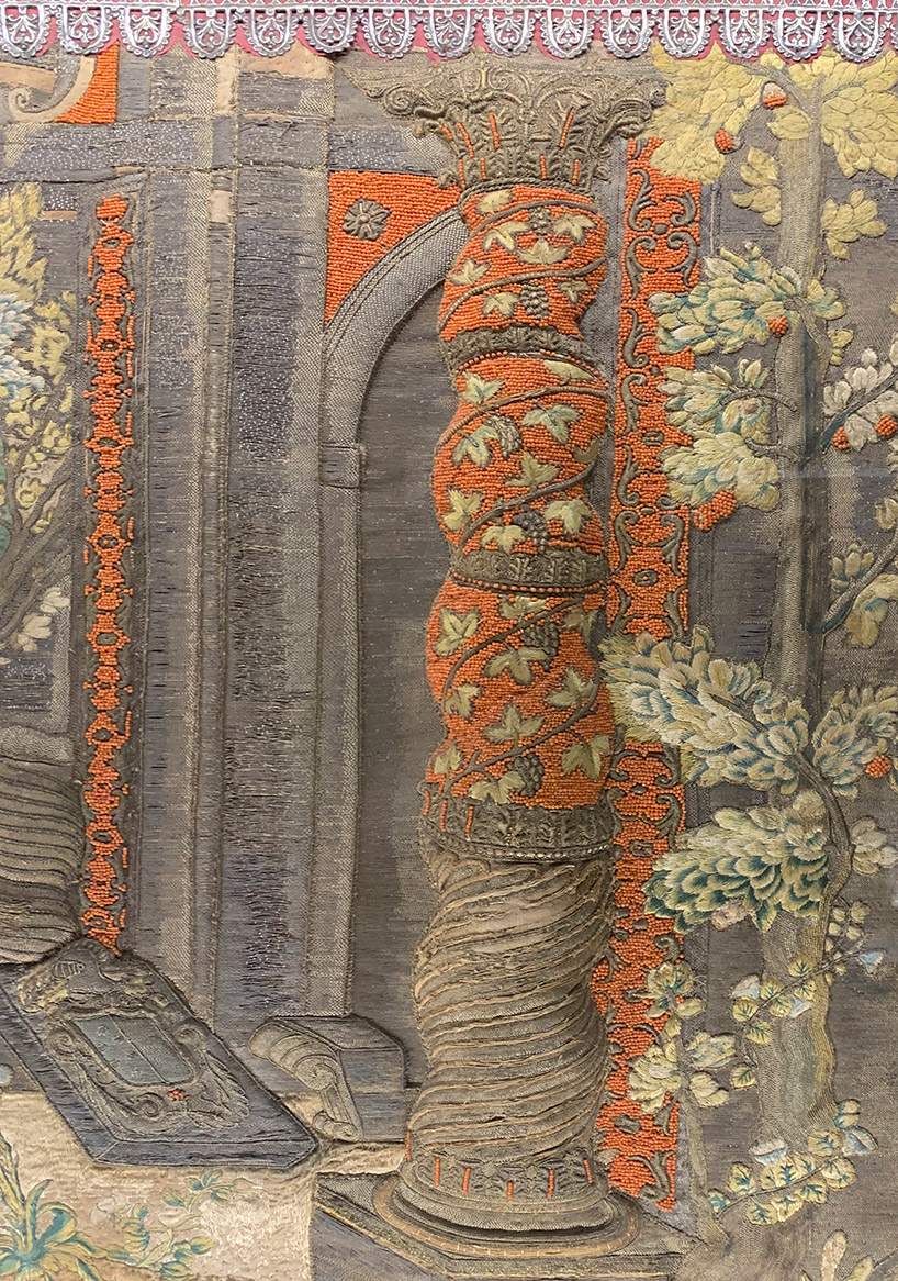 imaginary baroque architecture spaces in silk and coral