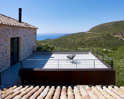 detale transforms uninhabited old farmhouse with olive mill into holiday home in rural greece