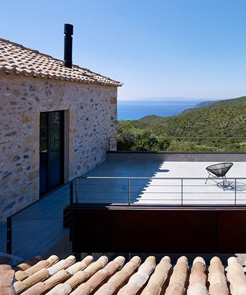 detale transforms uninhabited old farmhouse with olive mill into holiday home in rural greece