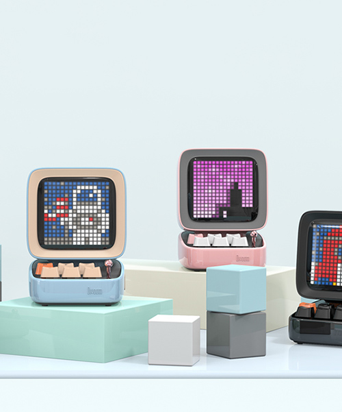 this is ditoo, a retro pixel art portable speaker