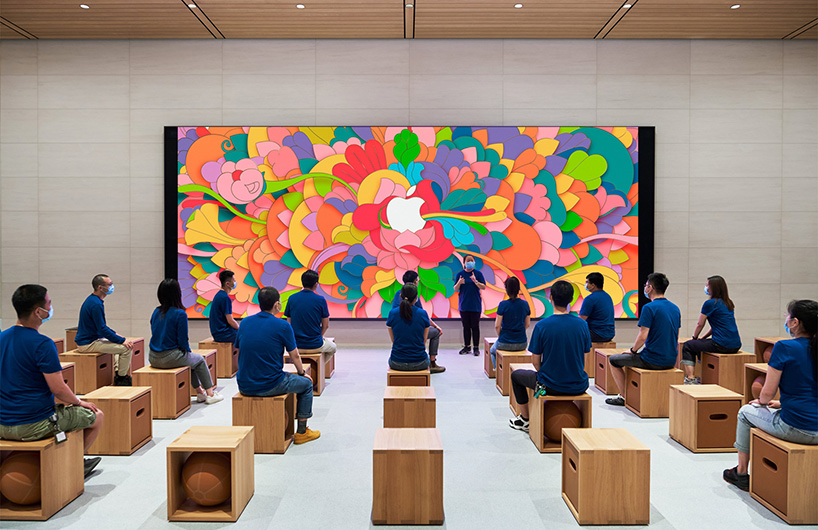 foster + partners completes 'open and inviting' apple store in beijing's sanlitun quarter