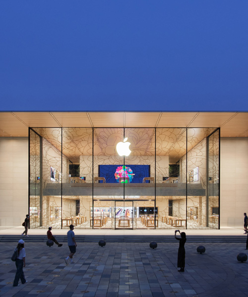 foster + partners completes 'open and inviting' apple store in beijing's sanlitun quarter