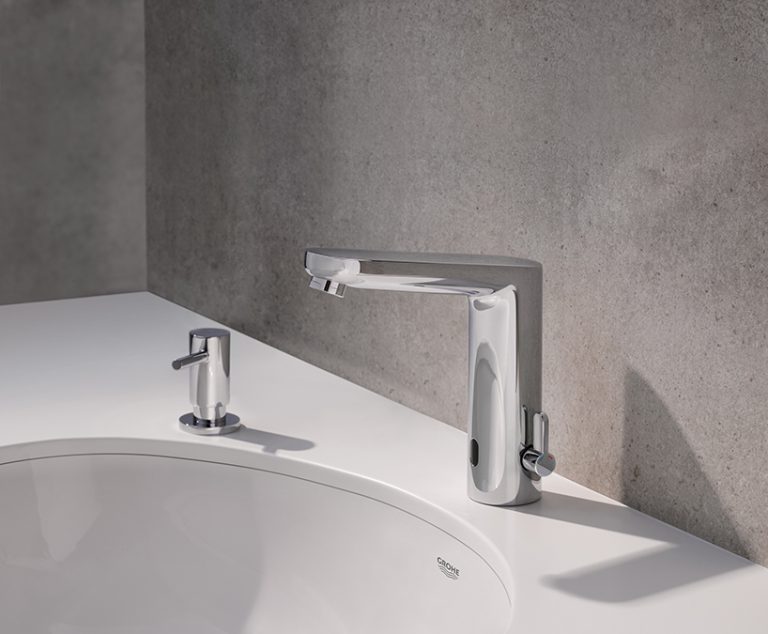 untouchables GROHE's automatic contactless faucets offer hygienic result