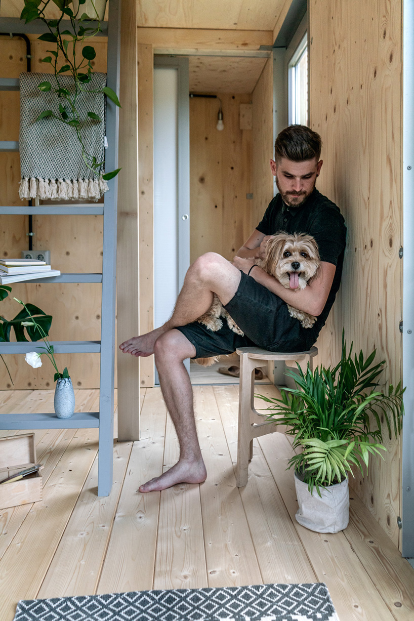 hello wood's kabinka is a modern, small-batch, assemble-yourself cabin