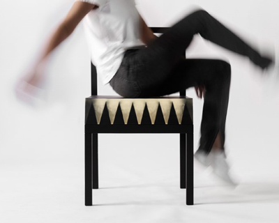 ilyas chozhobekov's 'a chair on which to sit' is a spiky optical illusion