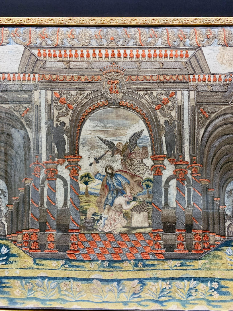 imaginary baroque architecture spaces in silk and coral