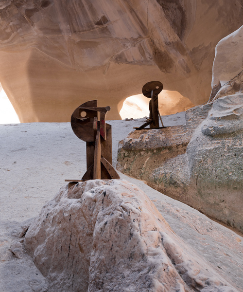 ivo bisignano's 'human forms' occupy an ancient cave in israel
