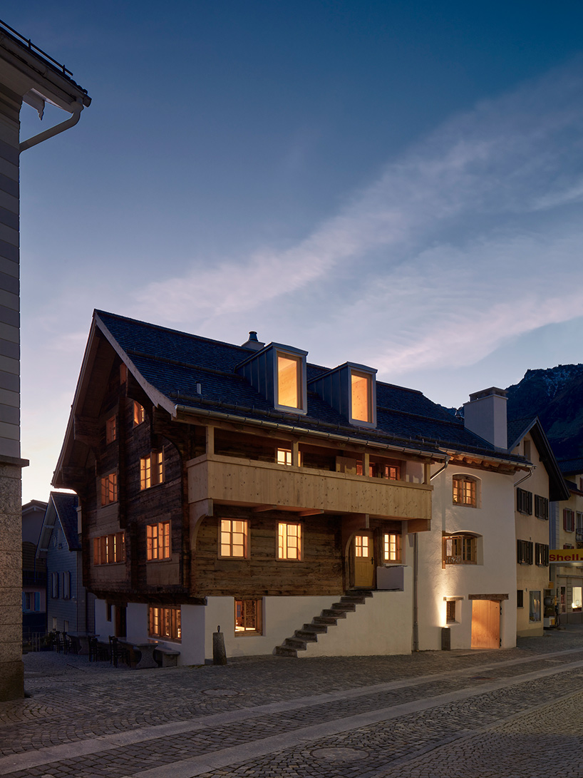 jonathan tuckey design transforms 17th century 'nossenhaus' in a swiss village