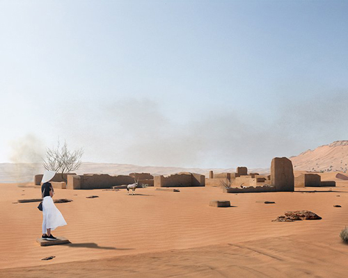 eco lodges made of sand win first prize in 'mega dunes' competition for abu dhabi desert