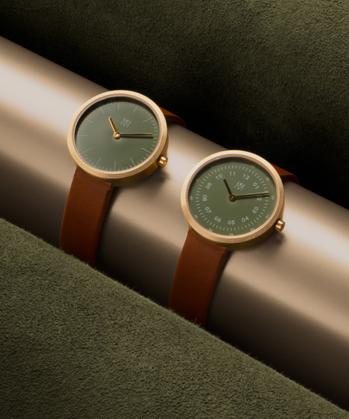 maven watches' artisan series blends elements of modern architecture + natural landscapes