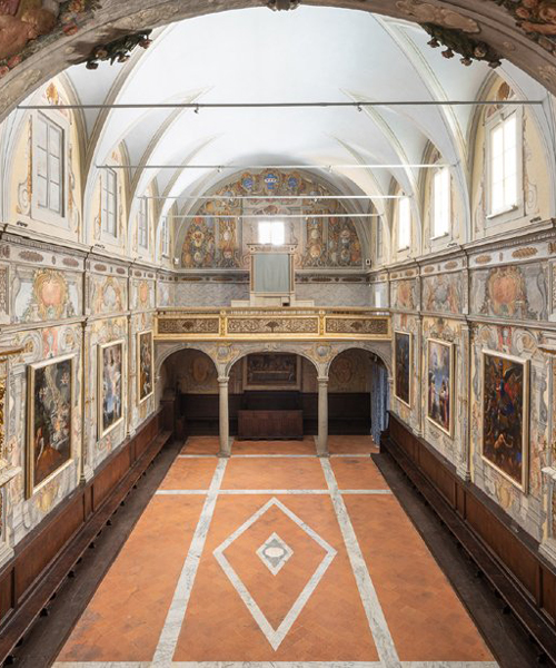 MICROSCAPE carefully restores a 17th century oratory in lucca, italy