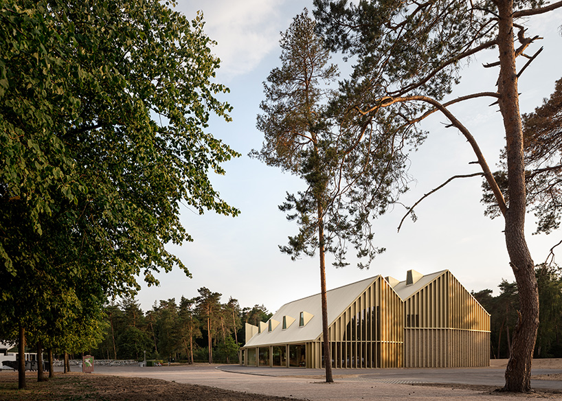 monadnock + de zwarte hond design landmark pavilion for national park in the netherlands