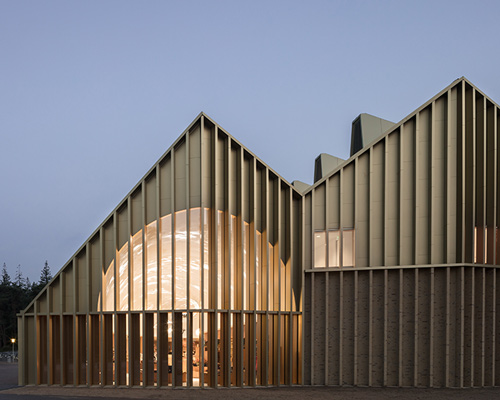 monadnock + de zwarte hond design landmark pavilion for national park in the netherlands
