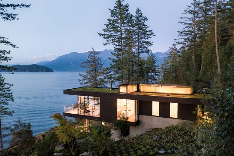 bowen island house by omb is a peaceful family retreat in canada