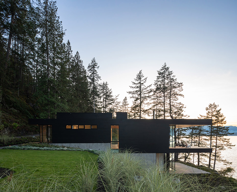 bowen island house by omb is a peaceful family retreat in canada