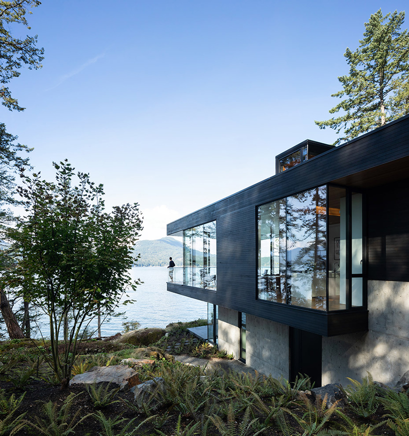 bowen island house by omb is a peaceful family retreat in canada designboom