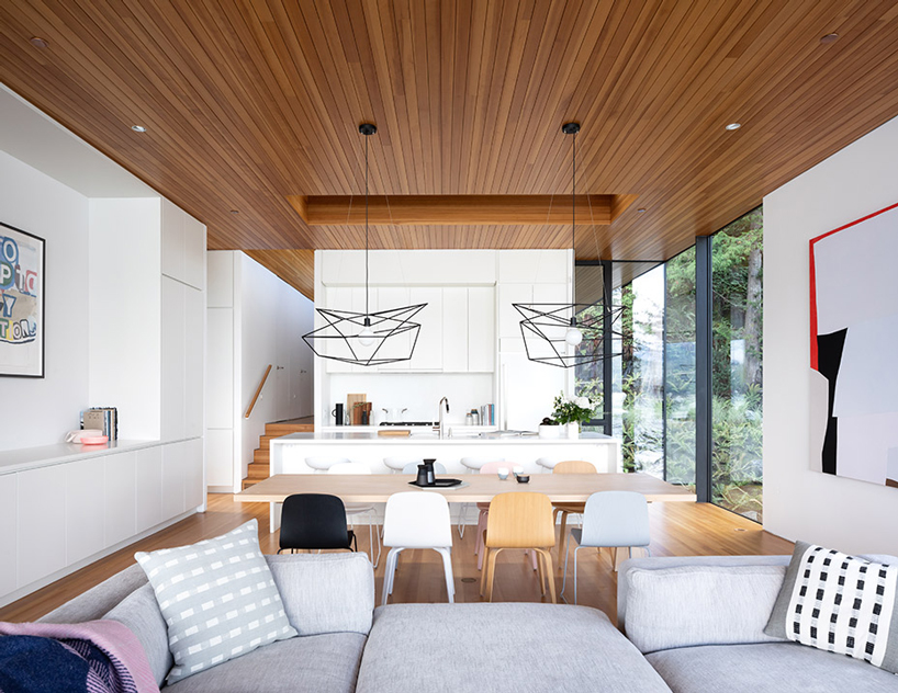 bowen island house by omb is a peaceful family retreat in canada designboom