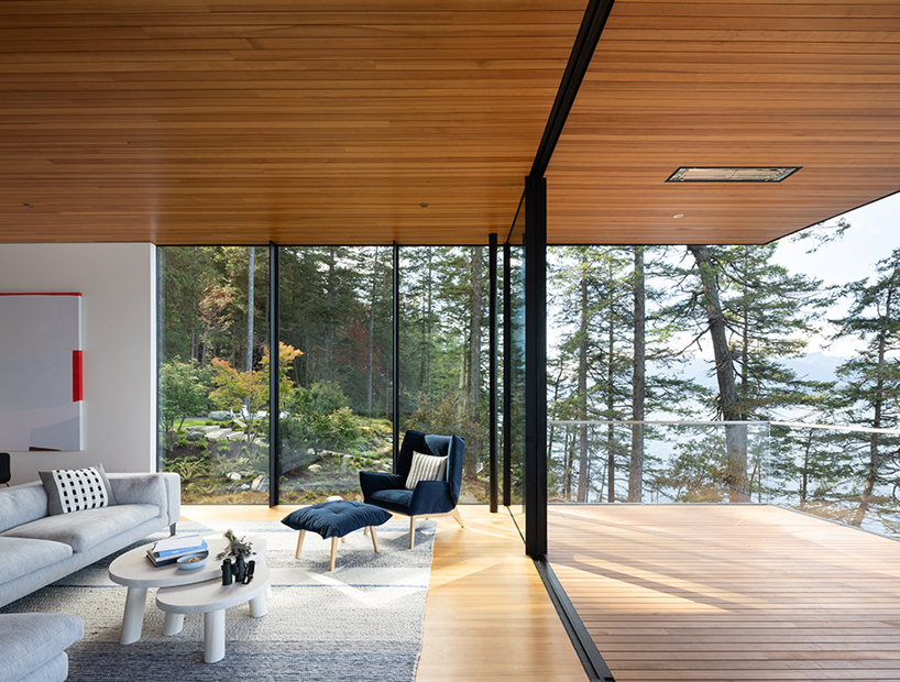 bowen island house by omb is a peaceful family retreat in canada designboom