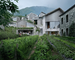 oppenheim architecture mimics switzerland's hillside villages with lago maggiore retreat