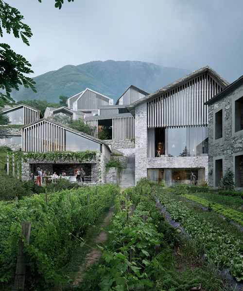 oppenheim architecture mimics switzerland's hillside villages with lago maggiore retreat