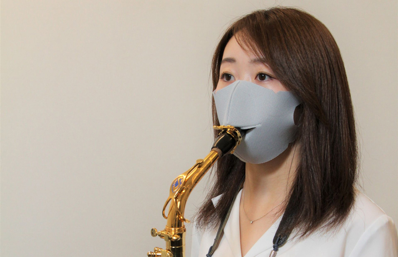 play an instrument and protect against COVID-19 with this shimamura face mask designboom
