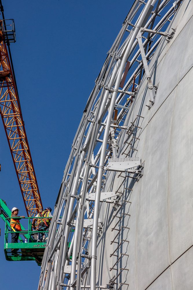 saflex structural laminated glass dome crowns renzo piano's academy ...