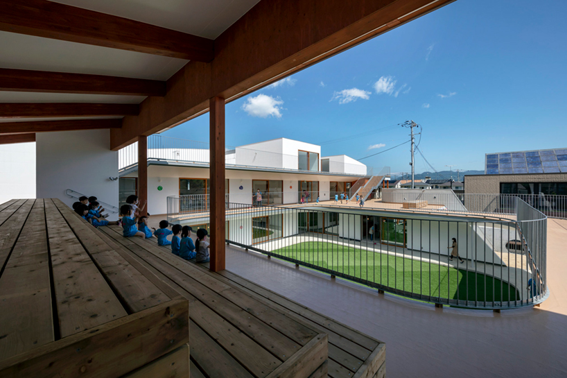 aisaka architects builds its tesoro nursery as a structure meant for play