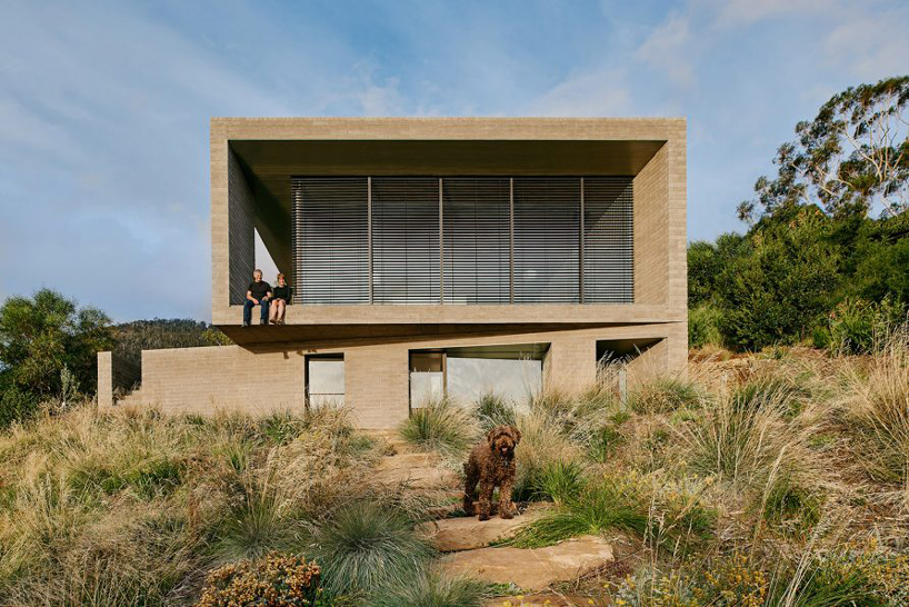 topology studio builds a house overlooking otago bay in tasmania designboom
